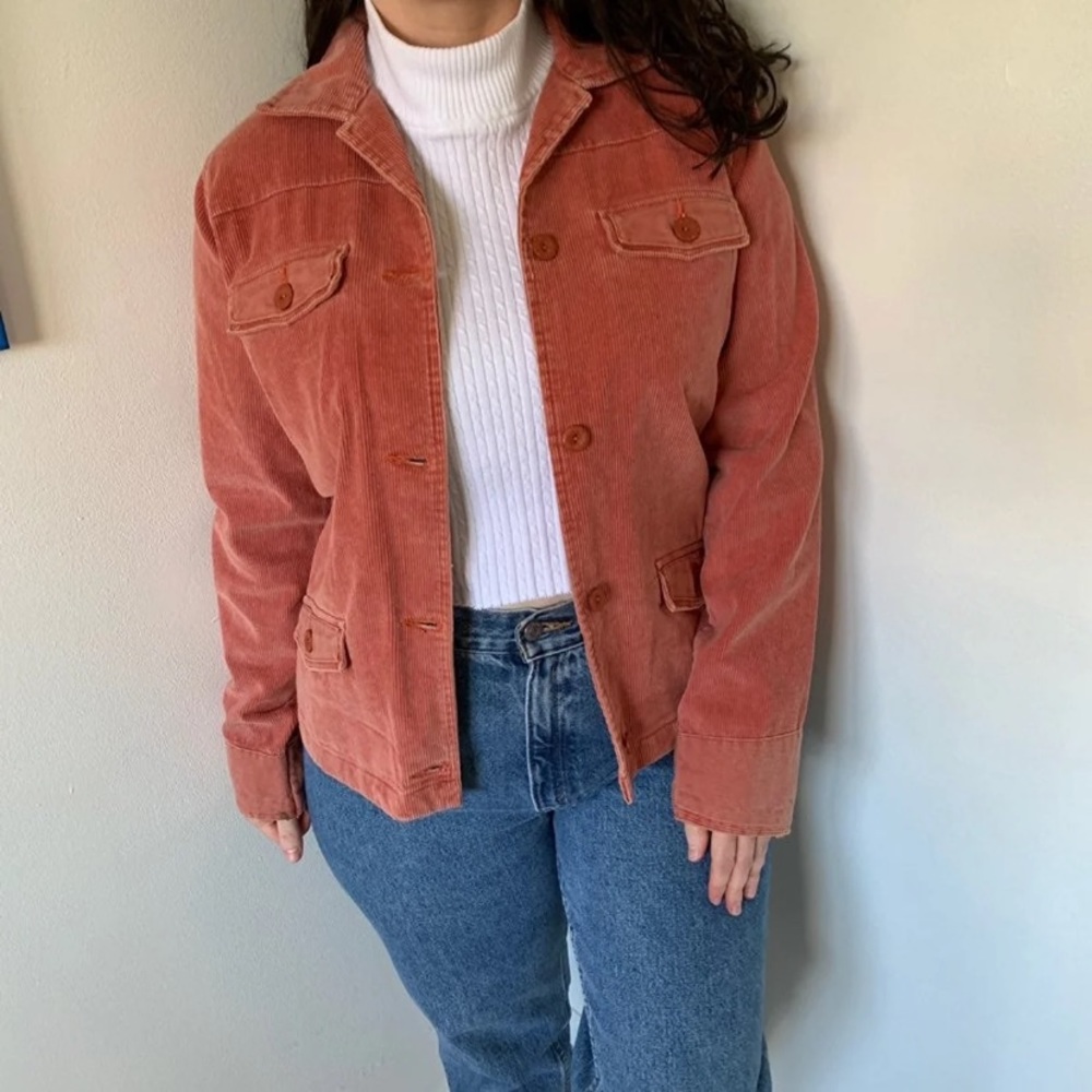 NEW Vintage Y2K Corduroy Cord Boho Wrangler Jacket - Picture 3 of 10